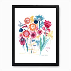 Loose Floral Group Art Print