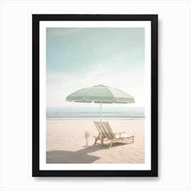 Serene Beachscape Summer Photography Art Print