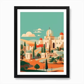 Uzbekistan Travel Illustration Art Print