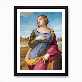 Saint Catherine Of Alexandria, Raphael Art Print
