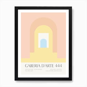 Galleria D'Arte 444 Geometric Arches 3 Art Print