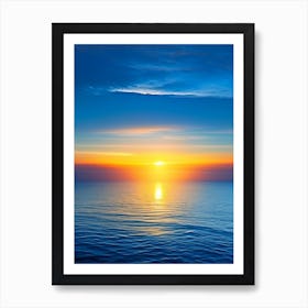 Sunrise Over Ocean Waterscape Photography 3 Art Print