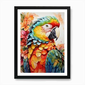 Colorful Parrot 1 Art Print