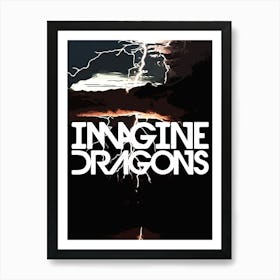 Imagine Dragons 3 Art Print