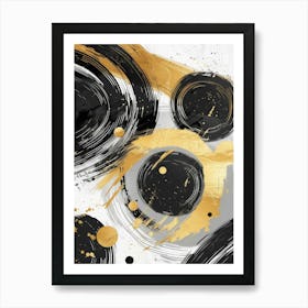 Abstract Circles Canvas Print 18 Art Print