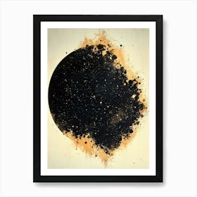 Abstract Minimal Celestial Painting 1 Art Print