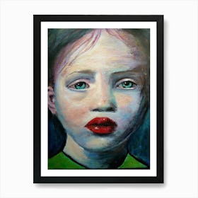 Portrait Of A Girl Art Print