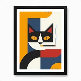 Cat Smoking A Cigarette Art Print