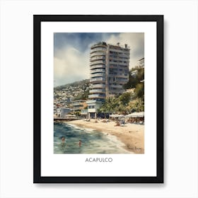 Acapulco Travel Poster Art Print