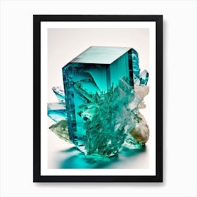 gemmy green crystal Art Print