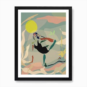 Morning Yoga Art Print