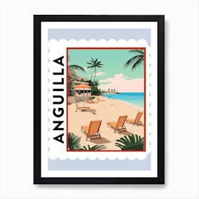 Anguilla 1 Travel Stamp Poster Art Print