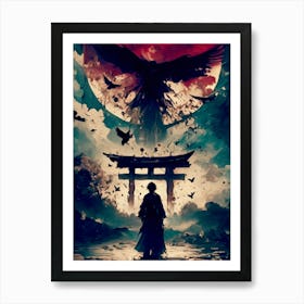 Samurai Warrior art Art Print