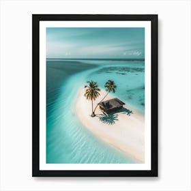 Tropical Island In The Maldives Art Print