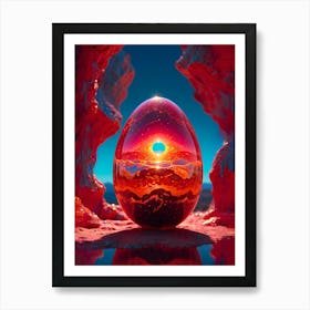 Saturn Egg Art Print