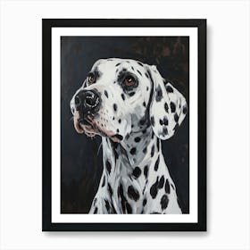 Dalmatian Acrylic Painting 1 Art Print
