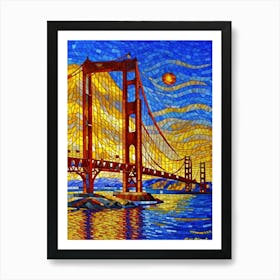 Golden Gate Bridge Greeting Card 1 Art Print