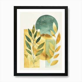 Gold Leaf Canvas Print 5 Art Print