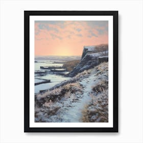 Dreamy Winter Painting Pembrokeshire Coast National Park United States 1 Art Print