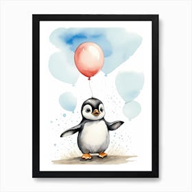 Adorable Chibi Baby Penguin (9) Art Print