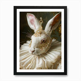 Rabbit In A Dress Art Print