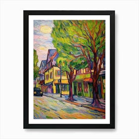 Leavenworth Washington Pointillism 5 Art Print