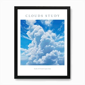 Study Of Clouds Capri, Italy Art Print