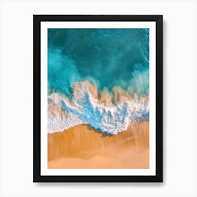 Aerial View Of A Beach 82 Art Print