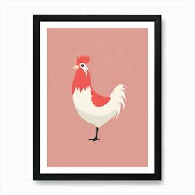 Minimalist Chicken 1 Illustration Art Print