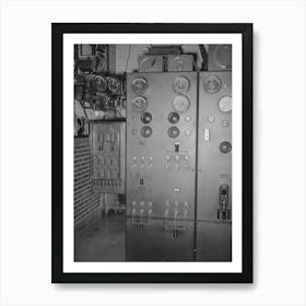 Switchboard Of Municipal Power Plant, Cache County, Utah By Russell Lee Art Print