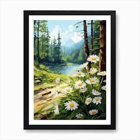 Daisy Wildflower In The Forest (3) Art Print