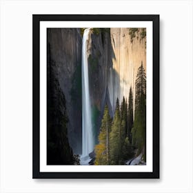 Horsetail Falls, United States Realistic Photograph (1) Art Print