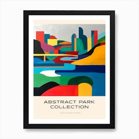 Abstract Park Collection Poster Gas Works Park Seattle 1 Art Print