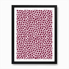 Wine Dots Art Print