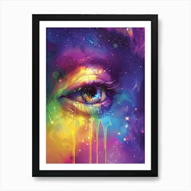 Galaxy Eye Art Print