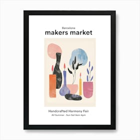 Barcelona Handcrafted Harmony Fair Art Print