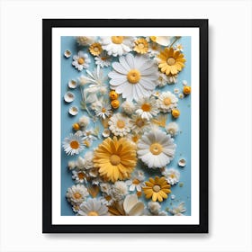 Paper Flowers 23 Art Print