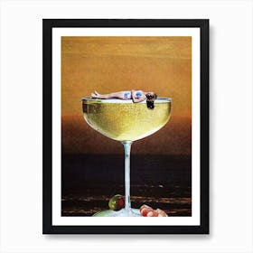Champagne Sunset Art Print