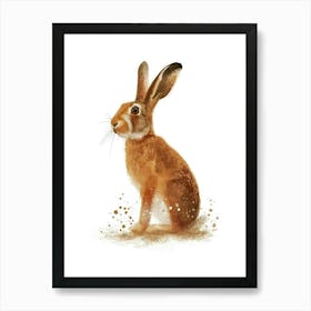 Belgian Hare Nursery Illustration 2 Art Print