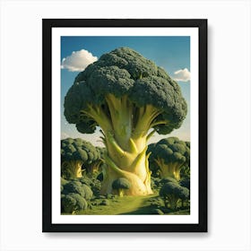 Broccoli Tree Art Print