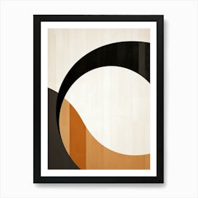 Geometric Echoes: Abstract Bauhaus Harmony Art Print