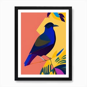 Cowbird Pop Matisse 2 Bird Art Print