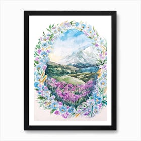 Spring in the mountains Art Print