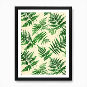 Pattern Poster Walking Fern 1 Art Print