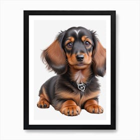 Dachshund Puppy Art Print