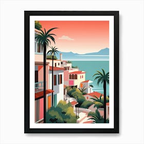 Puerto Vallarta, Mexico, Bold Outlines 1 Art Print