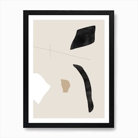 Graphic Shapes and Lines Poster Art Print