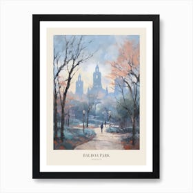 Winter City Park Poster Balboa Park San Diego 2 Art Print