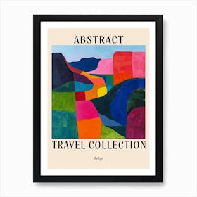 Abstract Travel Collection Poster Belize 3 Art Print