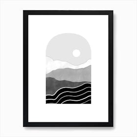 Black And White Landscape Art Print